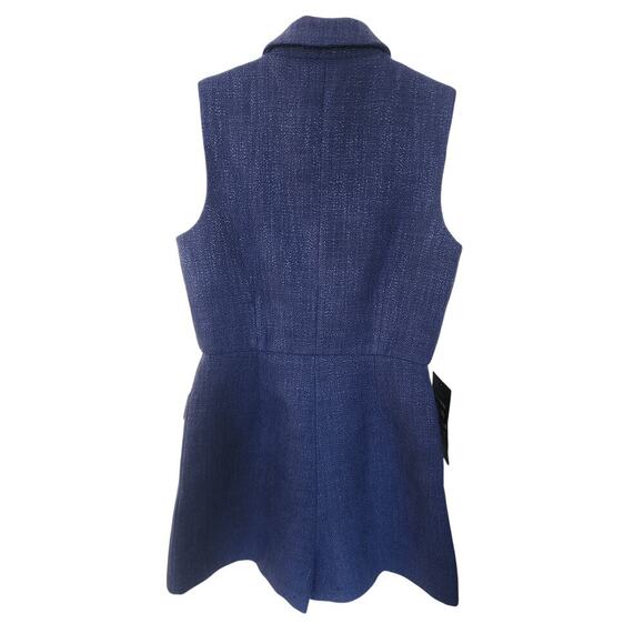 Tuckernuck Pomander Place Navy Tweed Campbell Romper Sz XS - Picture 7 of 7